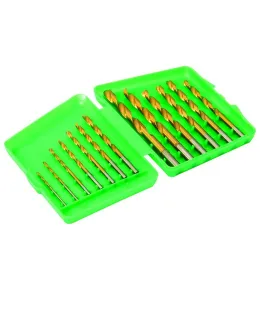 Sada vrtáků do kovu MASTERTOOL 13 ks HSS 1, 5 - 6, 5 mm plastic box TiN 11-1305