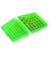 Sada vrtáků do kovu MASTERTOOL 13 ks HSS 1, 5 - 6, 5 mm plastic box TiN 11-1305