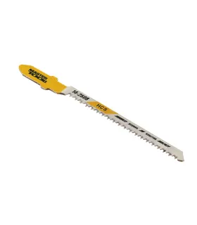 Plátky do přímočaré pily HCS MASTERTOOL T101AO na dřevo/ plast čisté tvarovaný střih 20TPI/77 mm 5 ks 14-2808