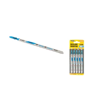 Plátky do přímočaré pily MASTERTOOL HCS pro kov čisté rovné střih 21TPI/132 mm 5 ks 14-2813
