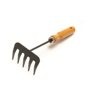 Hrabličky zahradní MASTERTOOL 5 zubů 255*95 mm s dřevěnou násadou 14-6191
