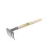 Hrabličky zahradní MASTERTOOL 5 zubů 375*95 mm s dřevěnou násadou 14-6196