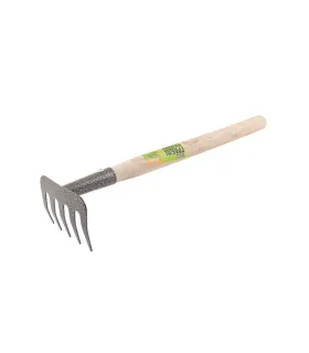 Hrabličky zahradní MASTERTOOL 5 zubů 375*95 mm s dřevěnou násadou 14-6196