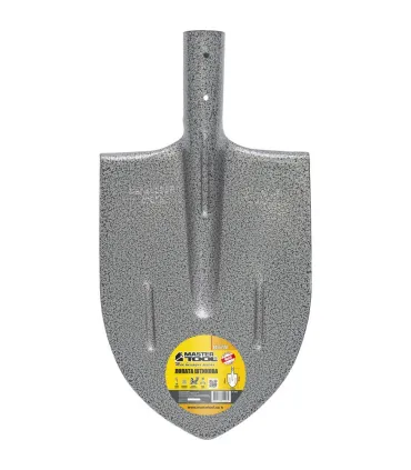 Lopata špičatá MASTERTOOL 210*290*405 mm kladivový lak bez násady 14-6248