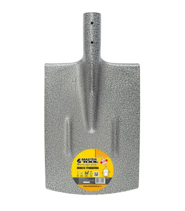 Lopata hranatá MASTERTOOL 215*300*405 mm kladivový lak bez násady 14-6252