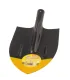 Lopata špičatá MASTERTOOL 210*290*405 mm černá/žlutá bez násady 14-6255