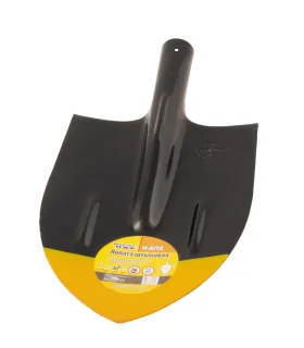 Lopata špičatá MASTERTOOL 210*290*405 mm černá/žlutá bez násady 14-6255