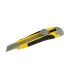 Nůž s odlamovací čepelí MASTERTOOL 18 mm, kovová vodítka, šroubovací svorka, TPR povlak, 3 čepele 17-0118