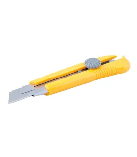 Nůž s odlamovací čepelí MASTERTOOL 25 mm, kovová vodítka, šroubovací svorka, magnet 17-0325