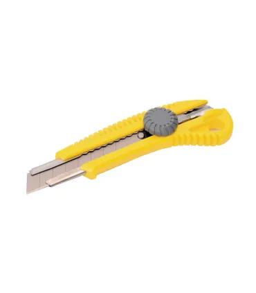 Nůž s odlamovací čepelí MASTERTOOL 18 mm, kovová vodítka, šroubovací svorka 17-0328