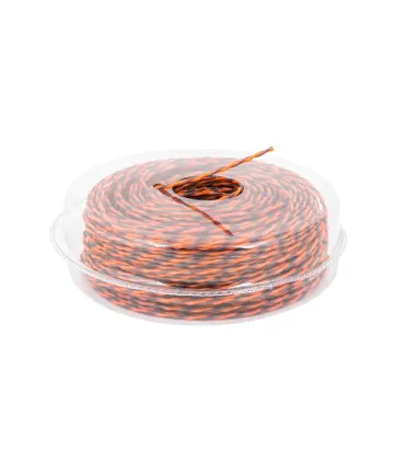 Žací struna pro křovinořez MASTERTOOL SPIRAL bezhlučný 2, 70 mm 71 m dvoubarevný 19-1613