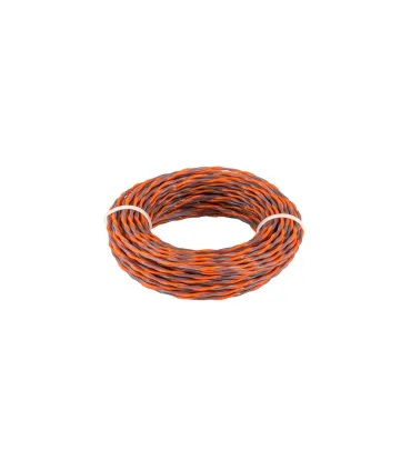 Žací struna pro křovinořez MASTERTOOL SPIRAL bezhlučný 2, 40 mm 15 m dvoubarevný 19-1624