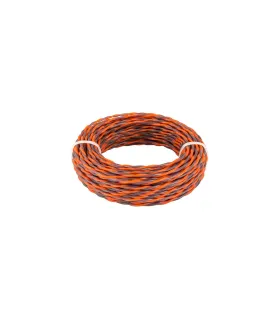Žací struna pro křovinořez MASTERTOOL SPIRAL bezhlučný 2, 70 mm 15 m dvoubarevný 19-1627