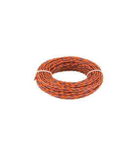 Žací struna pro křovinořez MASTERTOOL SPIRAL bezhlučný 3, 00 mm 15 m dvoubarevný 19-1630