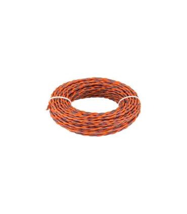 Žací struna pro křovinořez MASTERTOOL SPIRAL bezhlučný 3, 00 mm 15 m dvoubarevný 19-1630