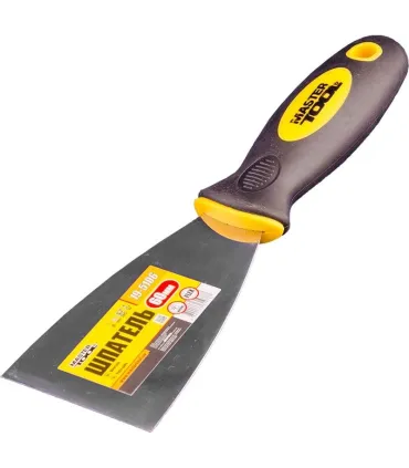Špachtle nerezová MASTERTOOL FLEX 60 mm s dvousložkovou rukojetí TPR 19-5106