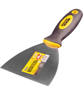 Špachtle nerezová MASTERTOOL FLEX 100 mm s dvousložkovou rukojetí TPR 19-5110