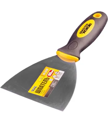 Špachtle nerezová MASTERTOOL FLEX 100 mm s dvousložkovou rukojetí TPR 19-5110