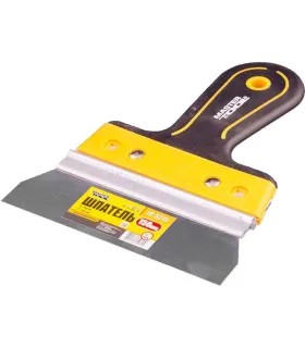 Špachtle nerezová MASTERTOOL AL-PROFI 150*35 mm s dvousložkovou rukojetí TPR 19-5215