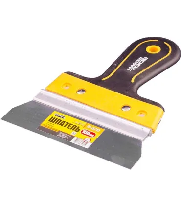 Špachtle nerezová MASTERTOOL AL-PROFI 150*35 mm s dvousložkovou rukojetí TPR 19-5215