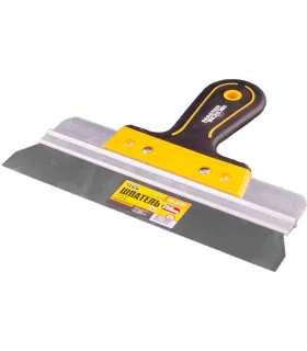 Špachtle nerezová MASTERTOOL AL-PROFI 250*35 mm s dvousložkovou rukojetí TPR 19-5225