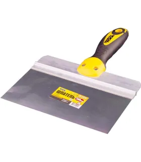 Špachtle nerezová s bitem MASTERTOOL AL-PROFI 200*85 mm s dvousložkovou rukojetí TPR 19-5320