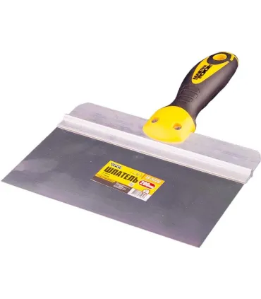 Špachtle nerezová s bitem MASTERTOOL AL-PROFI 200*85 mm s dvousložkovou rukojetí TPR 19-5320