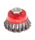 Kartáč kotoučový MASTERTOOL drátěný čelní - pletený drát Ø 65 mm М14 19-7006