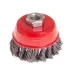 Kartáč kotoučový MASTERTOOL drátěný čelní - pletený drát Ø 75 mm М14 19-7007