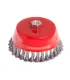 Kartáč kotoučový MASTERTOOL drátěný čelní - pletený drát Ø 150 mm М14 19-7015