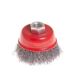Kartáč kotoučový MASTERTOOL drátěný čelní - rýhovaný drát Ø 65 mm М14 19-7206