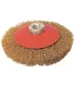 Kartáč kotoučový MASTERTOOL drátěný kruhový - rýhovaný mosazný drát Ø 100 mm М14 19-8110