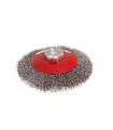 Kartáč kotoučový MASTERTOOL drátěný kruhový - rýhovaný drát Ø 100 mm М14 19-8210