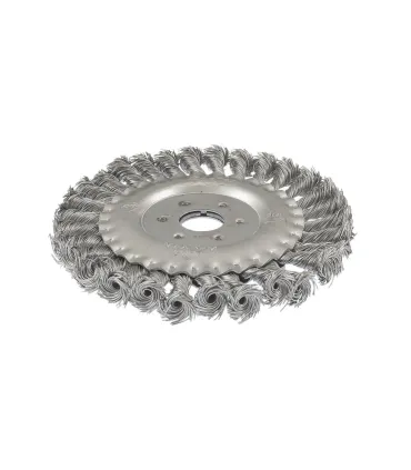 Kartáč kotoučový MASTERTOOL drátěný boční - pletený drát Ø 150*22, 2 mm 19-9015