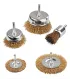 Sada drátěných mosazných kartáčů na vrtačku 1/4" MASTERTOOL Ø25/50/75// 50/75 mm, 5ks 19-9501