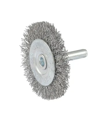 Kartáč kotoučový MASTERTOOL drátěný boční na vrtačku - pletený drát Ø 50 mm 19-9805