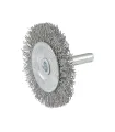 Kartáč kotoučový MASTERTOOL drátěný boční na vrtačku - pletený drát Ø 50 mm 19-9805