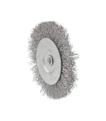 Kartáč kotoučový MASTERTOOL drátěný boční na vrtačku - pletený drát Ø 75 mm 19-9807