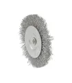 Kartáč kotoučový MASTERTOOL drátěný boční na vrtačku - pletený drát Ø 75 mm 19-9807