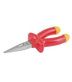 Kleště polokulaté MASTERTOOL rovné s izolovanou rukojetí 160 mm CRV 6150/HRC 50~55 27-2160