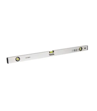 Vodováha hliníková MASTERTOOL Reinforced stavební 80 cm 3 libely 0, 5 mm/m 0, 03° 34-0803