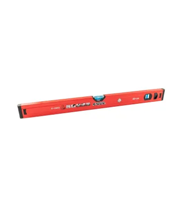 Vodováha stavební hliníková MASTERTOOL PROFI 60 cm 2 libely 0, 5 mm/m 0, 03° výklenek pro montáž na potrubí 37-0603