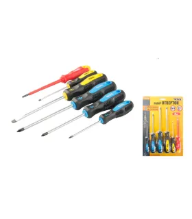 Šroubováky sada MASTERTOOL 6 ks PH0*75/PH1*100/PH2*125/SL3*75/SL6*125/SL4*100 - 1000V 40-1146