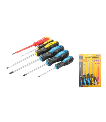 Šroubováky sada MASTERTOOL 6 ks PH0*75/PH1*100/PH2*125/SL3*75/SL6*125/SL4*100 - 1000V 40-1146