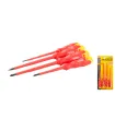 Šroubováky izolované MASTERTOOL 1000V sada 4 ks PH1*80/PH2*125/SL3*100/SL5.5*125 40-1500