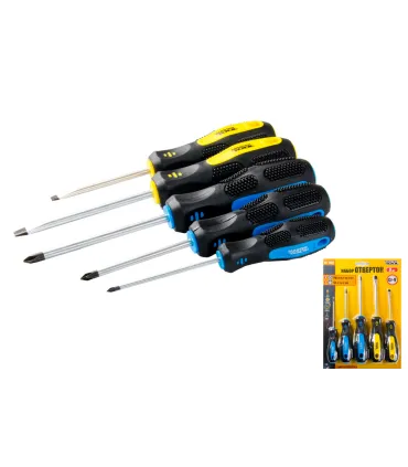 Šroubováky sada MASTERTOOL 5 ks PH0*75/PH1*75/PH2*100/SL5*75/SL6*100 40-1505