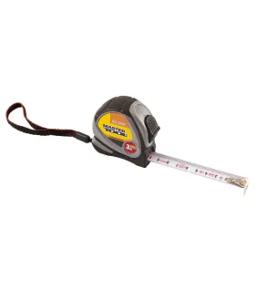 Metr svinovací MASTERTOOL 3m*16 mm, zámek a automatické zasunutí 63-3016