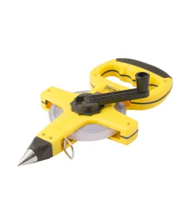 Svinovací měřící pásmo MASTERTOOL geodetický 30 m*13 mm, kovová páska 67-3013