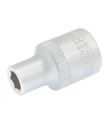 Hlavice nástrčná 6-hranná MASTERTOOL 1/2" 8 mm L 40 mm CRV 78-0008