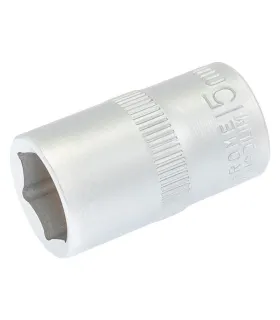 Hlavice nástrčná 6-hranná MASTERTOOL 1/2" 15 mm L 40 mm CRV 78-0015